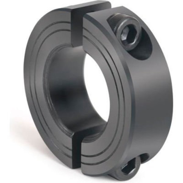 Climax Metal Metric Two-Piece Clamping Collar, 34mm, Black Oxide Steel M2C-34